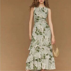 Reformation Magnus Dress - Size 8 in Tea Garden